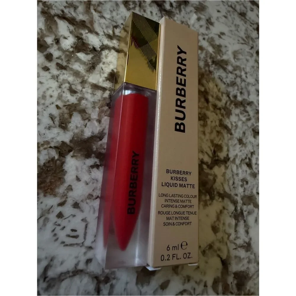 Burberry Kisses Liquid Matte Lipstick – Shade 106 “The Red” True Luxury Red